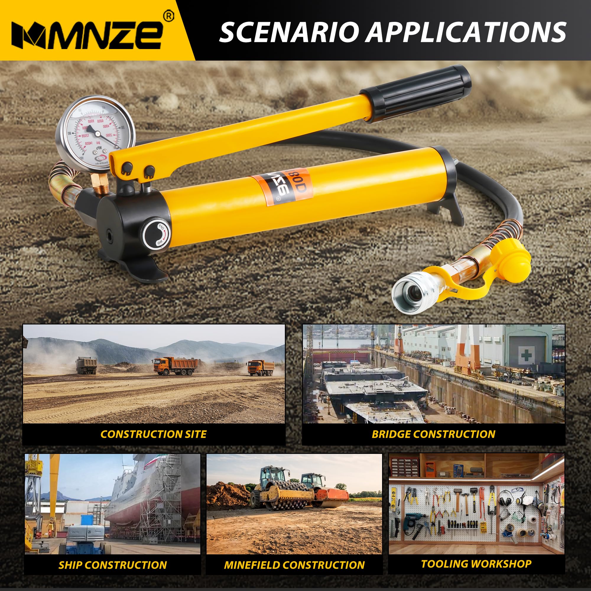 Amazon.com: MMNZE Hydraulic Hand Pump CP-180/CP-700 High Pressure